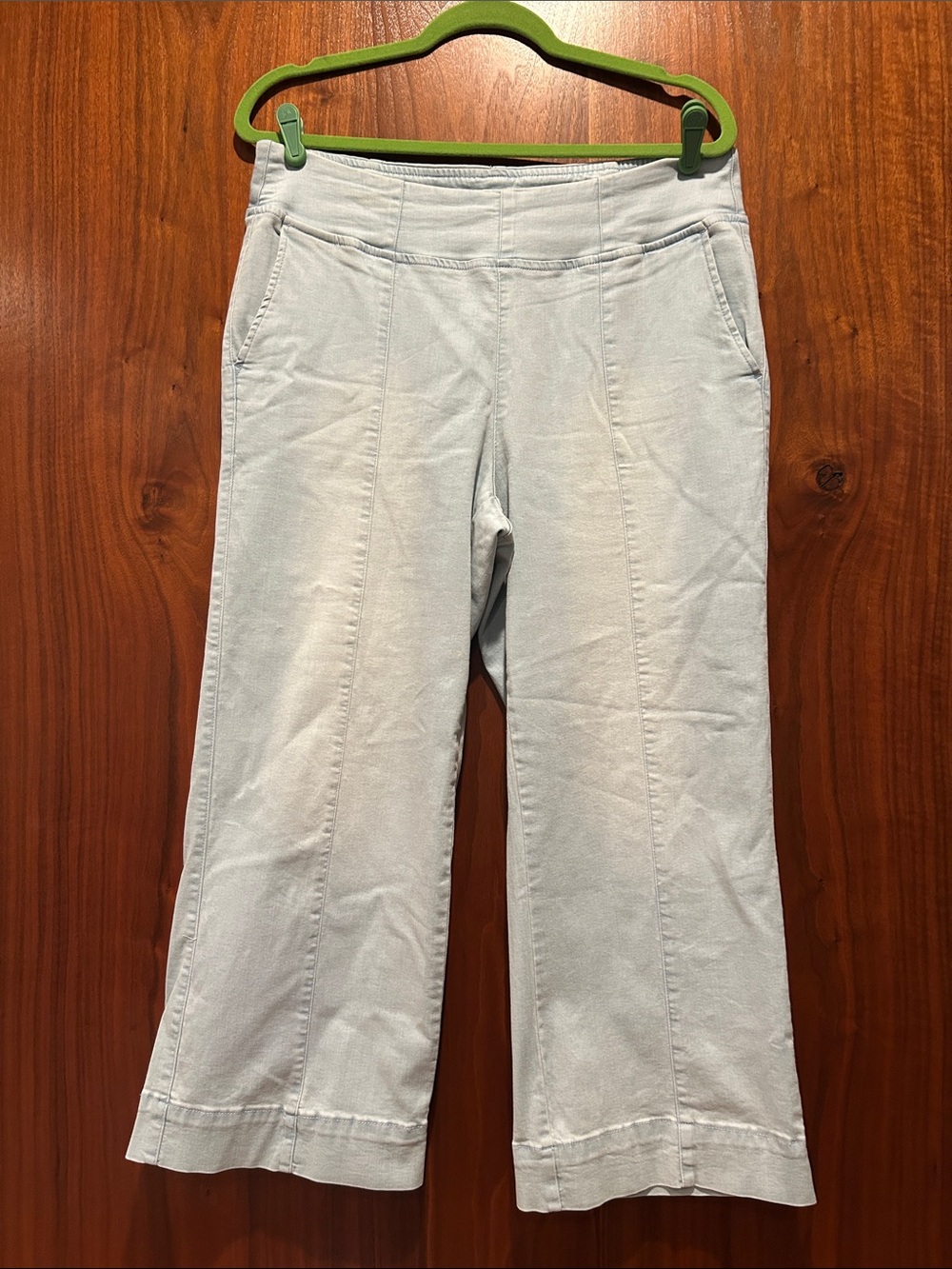 Belle by Kim Gravel Light Blue Cropped Jeans